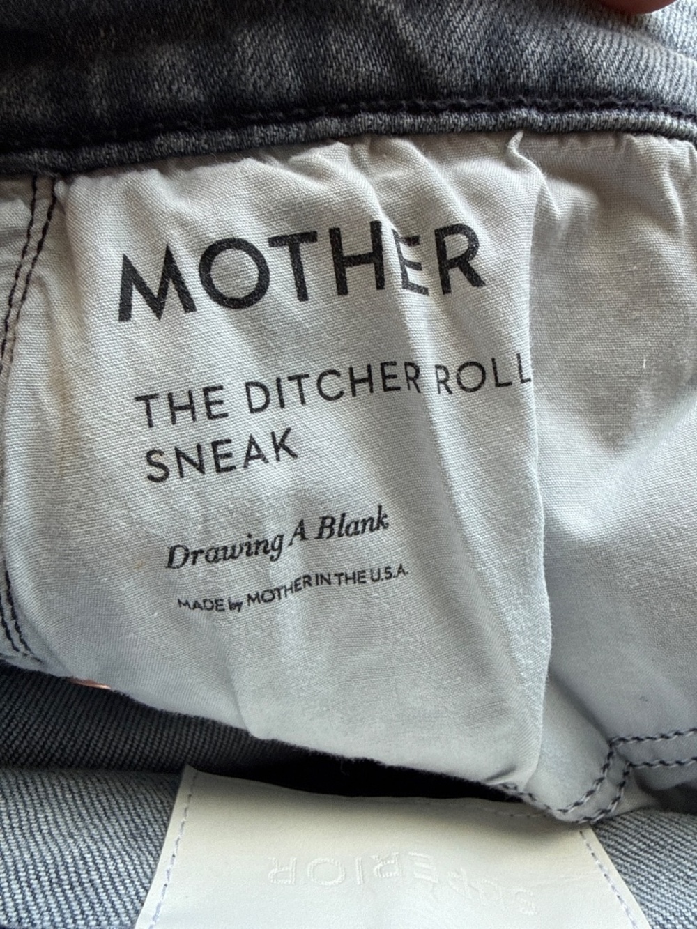 NEW! Mother Superior The Ditcher Roller Sneak Jeans Gray Size 28 - Picture 7 of 8